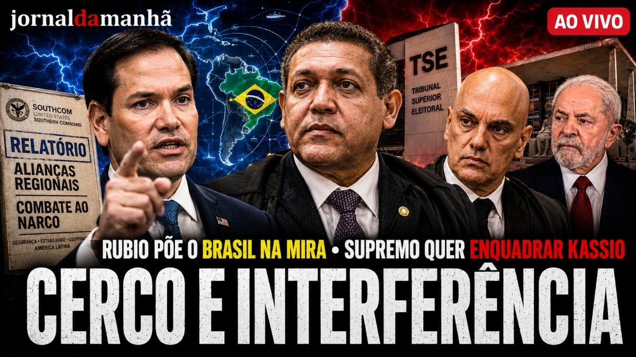 🔴 AO VIVO | RUBIO PÕE BRASIL NA MIRA / STF QUER ENQUADRAR KÁSSIO - SEM FILTRO | 10/06/26