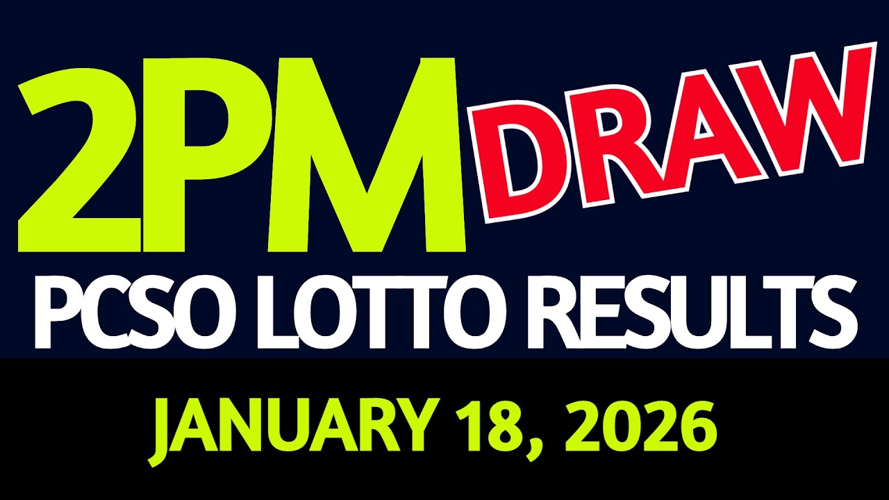 2pm Lotto Result Today January 18, 2026 Swertres Ez2 PCSO