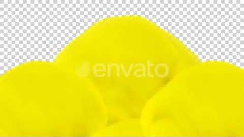 Yellow Smoke Rising Over Steady Flow | Motion Graphics - Envato elements