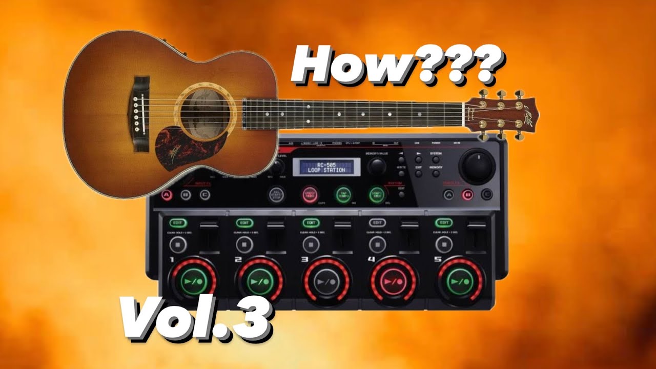 Step by step tutorial - How I use the Boss RC 505 with an acoustic 