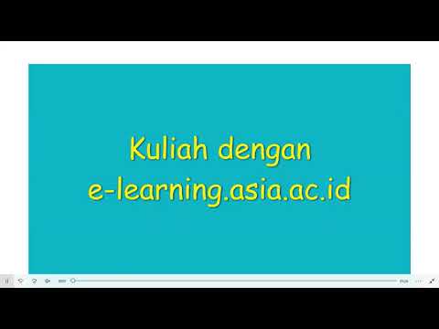 How To - Access e-learning Asia - MBKM Program 2021