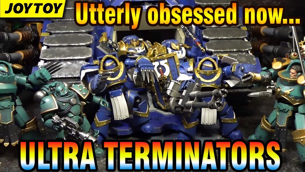 Utterly Obsessed! Ultramarines Cataphractii Terminator Warhammer Horus Heresy action figures review