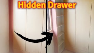 Hidden Drawer In Wardrobe // Secret Locker // Secret Drawer