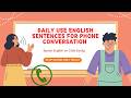 Daily Use English Sentences for Phone Conversation | Speak English Confidently on Calls #viral