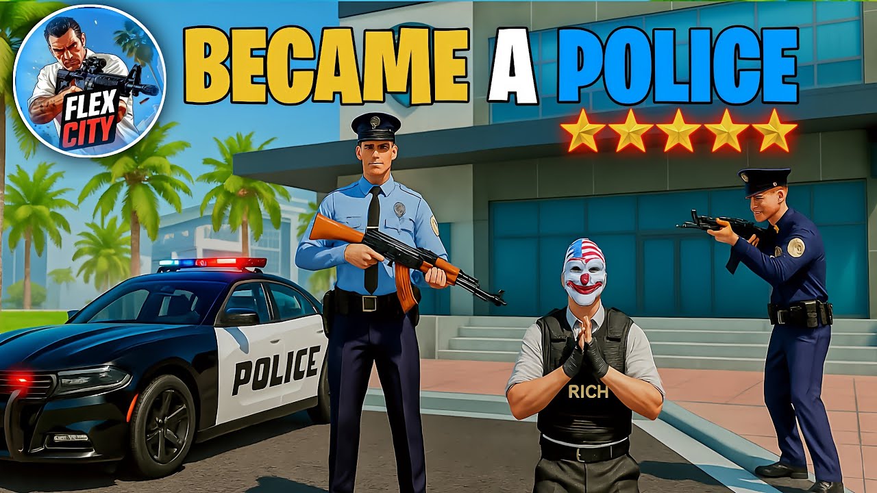 Стал полицейским в Флекс-Сити 🚓 | Геймплей Флекс-Сити