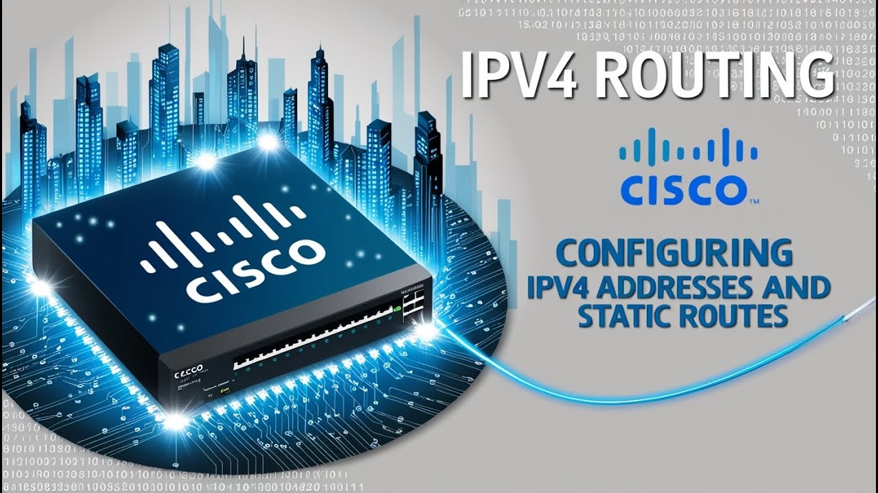 Cisco CCNA Configuring IPv4 Addresses and static routing