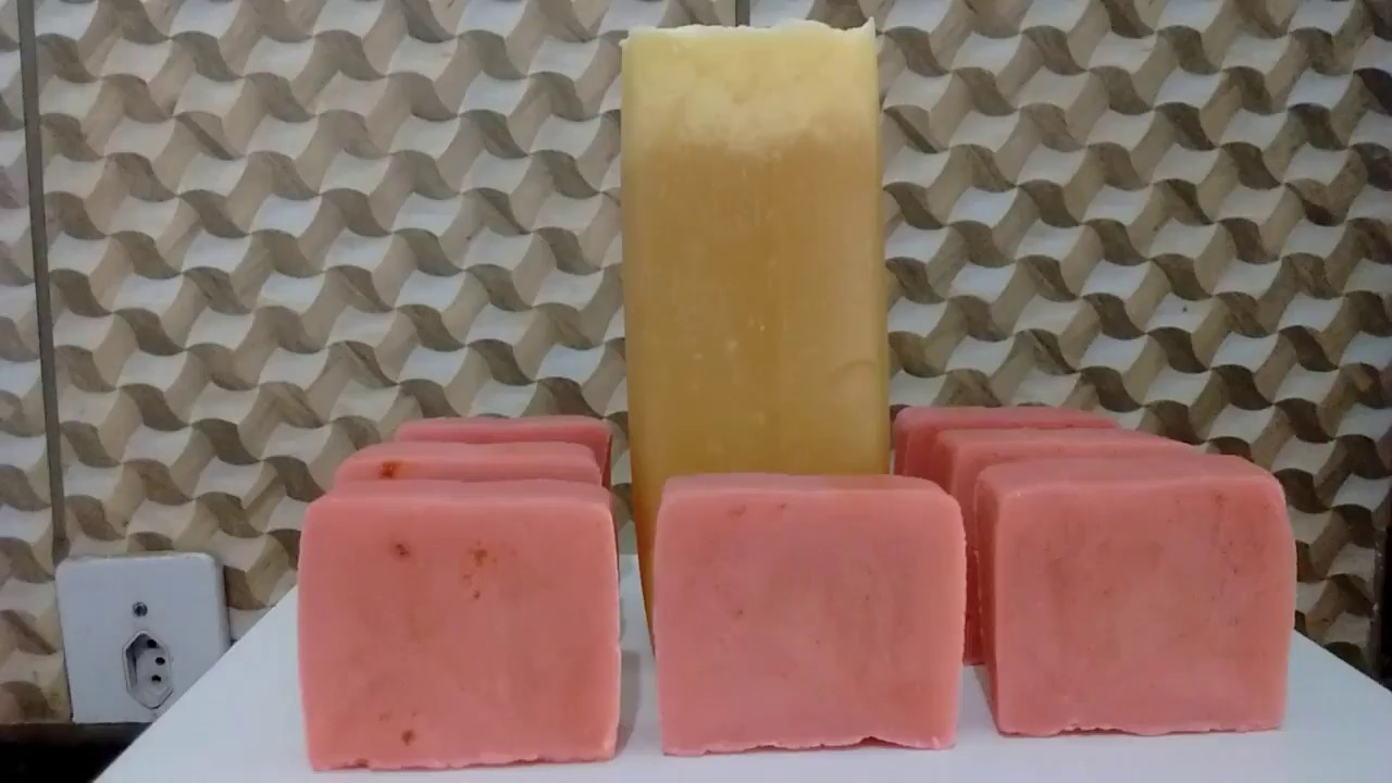 FAÇA SABONETE EM BARRA COM A BASE GLICERINADA CASEIRA FÁCIL DE FAZER.