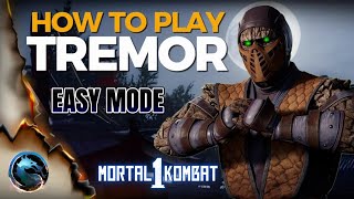 HOW TO PLAY TREMOR EASY MODE|MORTAL KOMBAT 1