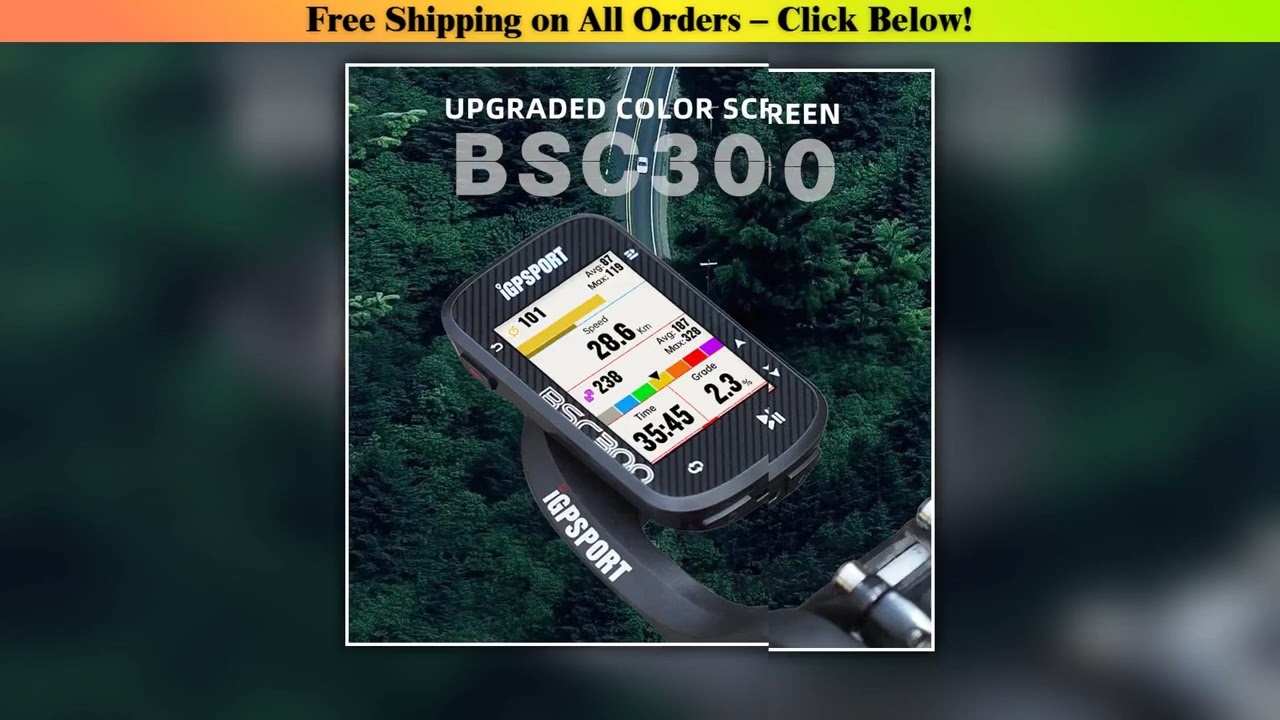 IGPSPORT BSC300 Bicycle Computer GPS Global Offline Map Cycling Odometer BSC 300 Support