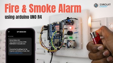 How to build a Fire & Smoke Alarm System using Arduino with SMS notifications