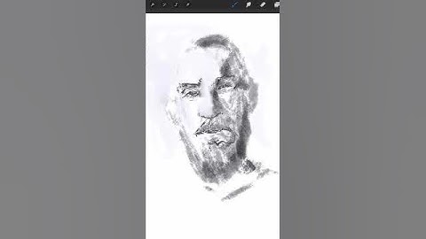 Sketching a portrait in Procreate #shorts #gesturedrawing