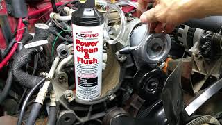 Flushing the evaporator in your automotive car truck suv jeep van A C HVAC AC A/C R4 System