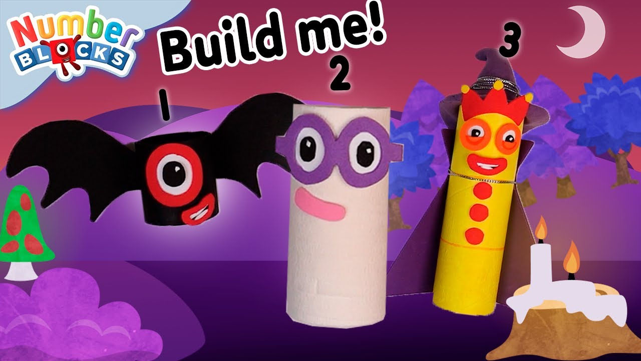 Numberblocks One, Two & Three HALLOWEEN Decoration 👻 | DIY Learn to Count | Maths Cartoons for Kids