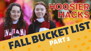 FALL BUCKET LIST PART 2 @ INDIANA UNIVERSITY | HOOSIER HACKS ⚪🔴