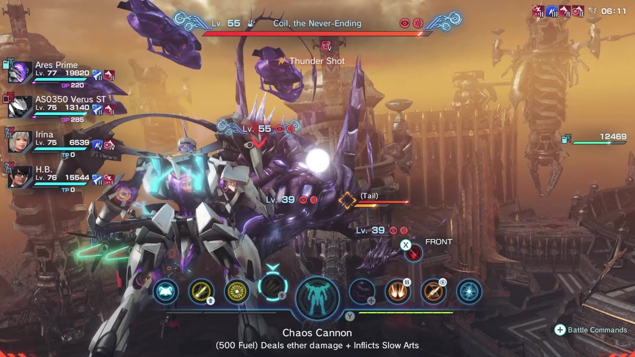 Ares Prime Vs Coil, the Never-Ending Rarest Tyrant Xenoblade Chronicles X  Definitive Edition