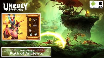 Unruly Heroes : Path of ancients part 1 | perfect run | hard level