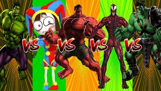 SUPERHERO COLOR DANCE CHALLENGE Hulk vs Pomni vs Red Hulk vs Carnage Venom vs Hulk Gladiator