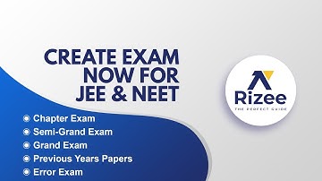 Chapter wise test | Unlimited Practise test | Customized exams for JEE & NEET 2021/2022 | Rizee