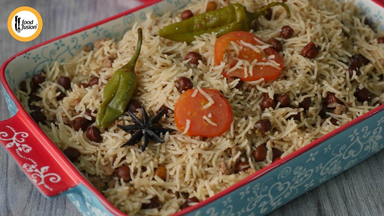 Kalay Channay Ka Pulao With Mirchi Ka Raita Recipe By Food Fusion