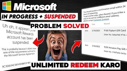 Account Suspension Solution || Microsoft Reward Points Redemption Problem Solved #microsoftrewards