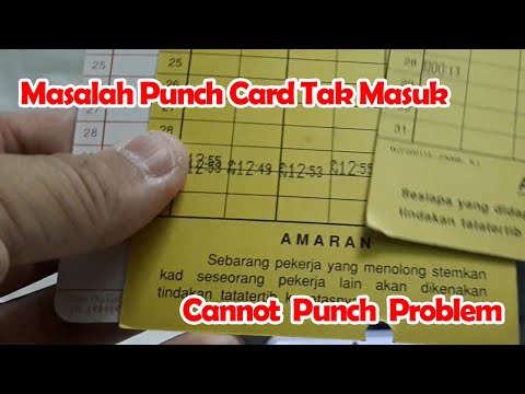 Masalah Punch Card Kuning Tak Masuk Cara Off Card Sensor Punch Card Machine TIMI 6500N Cannot Punch