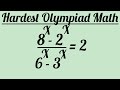 A Nice Exponential Problem | math olympiad hardest question 
