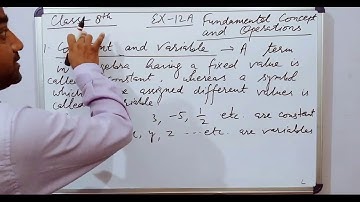 Fundamental Concept and Operations Class 8 Ex- 12A( Part-1)