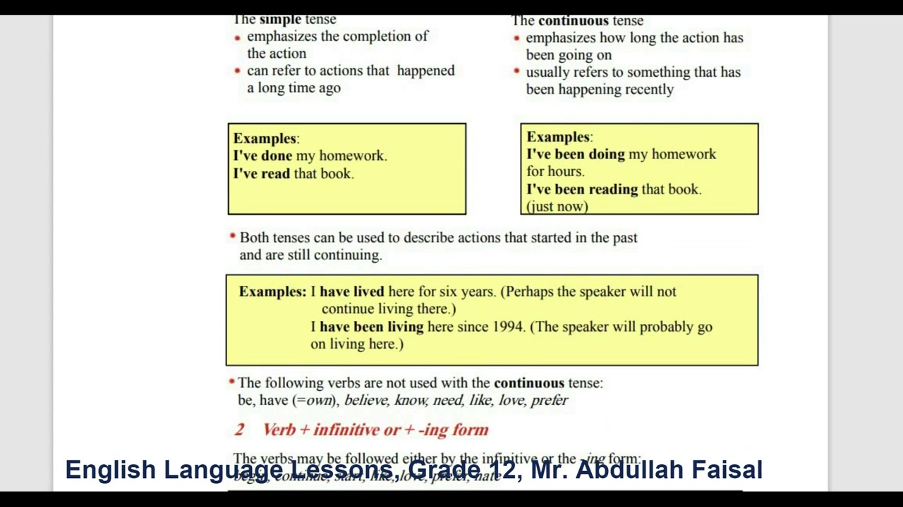 (3.4 Language Review 5) شرح دروس اللغة الإنجليزية للصف الثالث الثانوي- اليمن