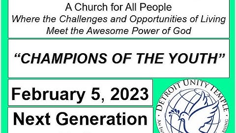 Next Generation Unity: Champions of the Youth