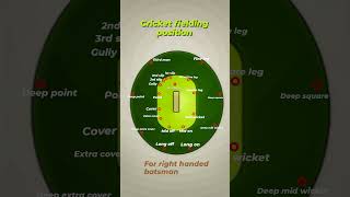 Cricket fielding position for Right handed batsman