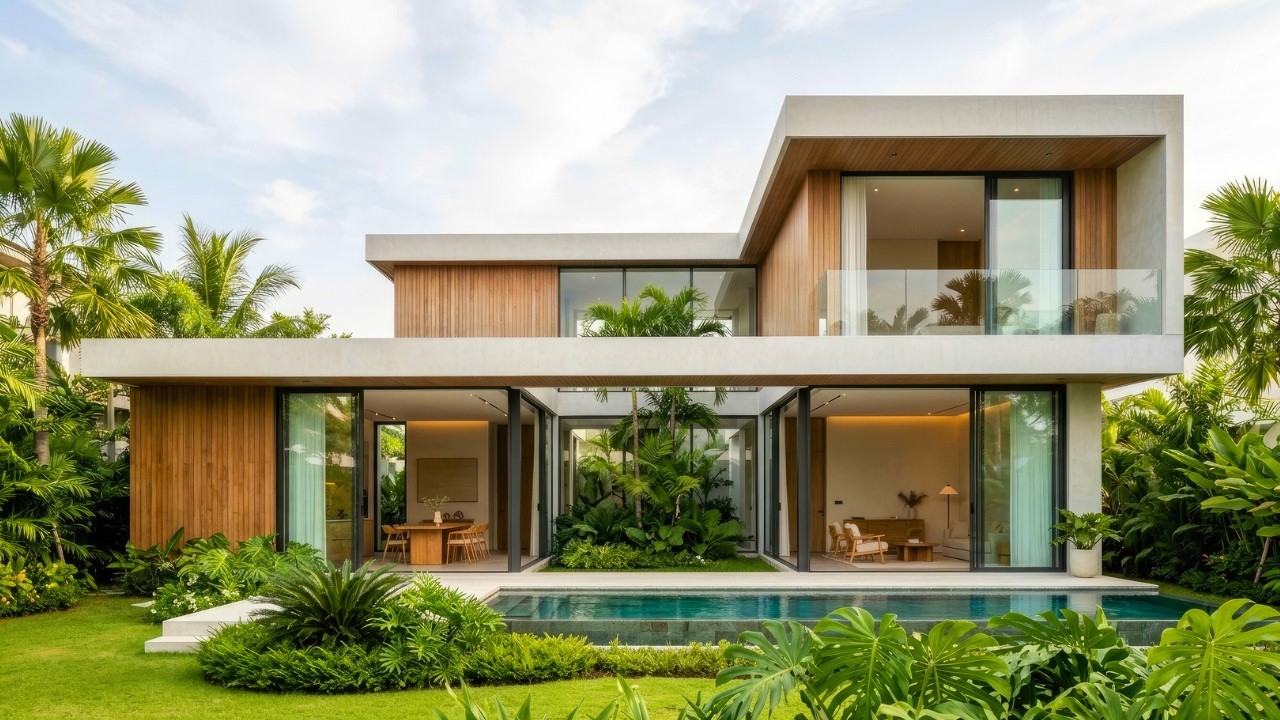 The Future of Luxury House | Modern Tropical Minimalist Design
