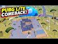 PUBG LITE COMEBACK PUBG MOBILE LITE SOLOVSQUAD GAMEPLAY