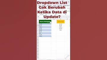Dropdown List Otomatis di Excel | Cukup Pakai Fungsi UNIQUE! #shorts #dropdownlist