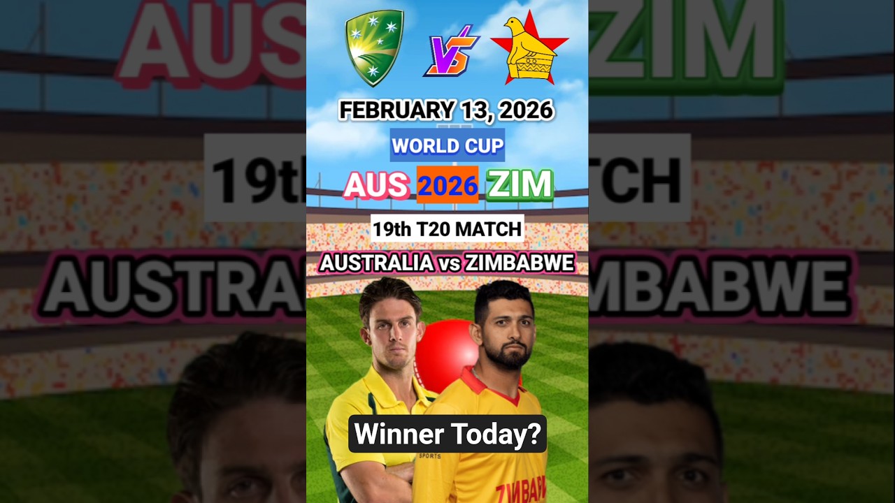 Australia vs Zimbabwe Toss Prediction | AUS vs ZIM T20 World Cup 2026 Match 19 Prediction 
