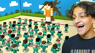 جربت العب لعبة الحبار سكويد كيم في ماين كرافت😂!! MINECRAFT