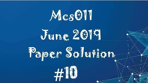 MCS-011 || Ignou MCA MCS-011 June 2019 Paper Solution || C Programming || Part 10