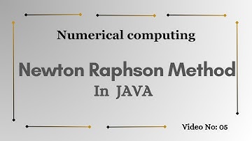 Newton Raphson Method | In JAVA