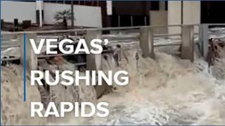 Flash Flooding Turns Las Vegas Strip Into Rushing Rapids
