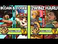 2XKO ▰ IKOAN &amp; 2WINZ TOSHI (Teemo-Akali) vs HARU (Blitzcrank-Illaoi) ▰ 2XKO Pro Replays