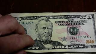 Stack of $50, Double *STAR* notes