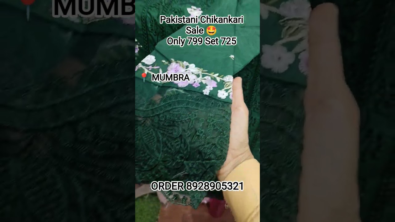 Pakistani Chikankari Sale 🤩 Only 799 Set 725 only Order 8928905321