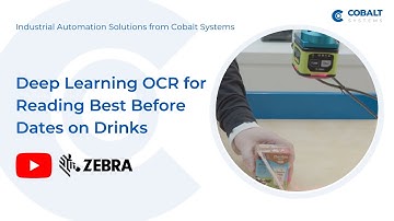 Deep Learning OCR Using Machine Vision technology from Zebra to read best before dates on drinks