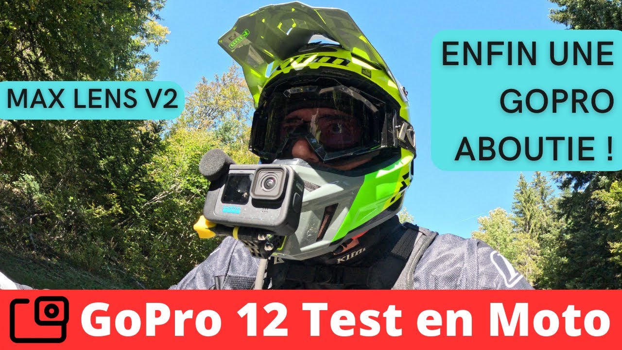 Test GoPro 12 Black en Moto avec Max Lens Mod v2 0 