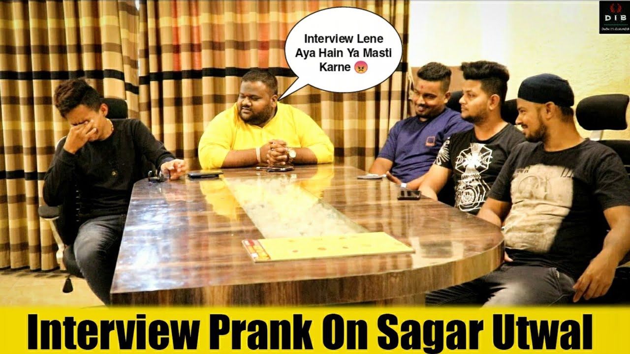 Interview Prank On Sagar Utwal Gone Wrong | Prank In India | 2021 | D.I.B |