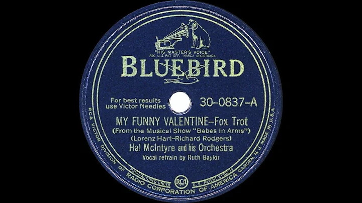 1944 Hal McIntyre - My Funny Valentine (Ruth Gaylor, vocal)