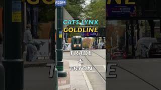 Charlotte NC - Light Rail at Trade and Tryon Streets #shorts