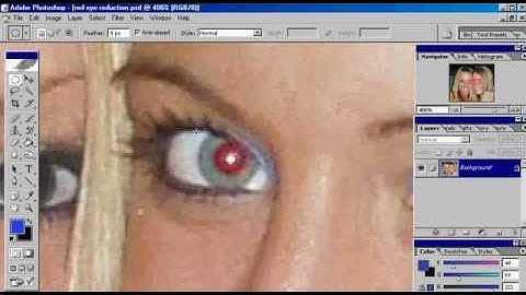 Adobe Photoshop Video Tutorial - Remove Red Eye