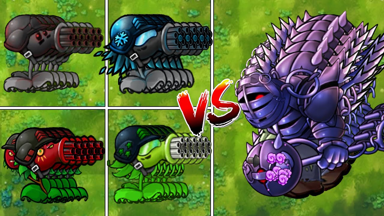 Pvz Fusion 2.3.1 - Mega Gatling Pea Plant Team Vs OLD Zombies - what ...