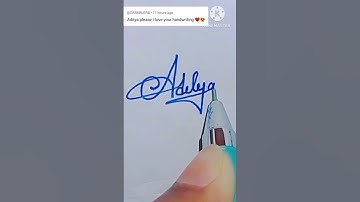 Signature/Sign#beautifulsignature #stylishsignature #Aditya stylish signature writing #shorts #sign
