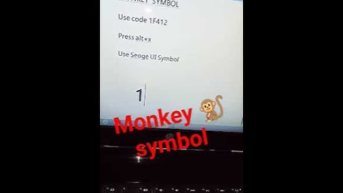 How to make monkey 🐒 symbol in ms word#shorts#short#ytshorts#viral#trending#computer